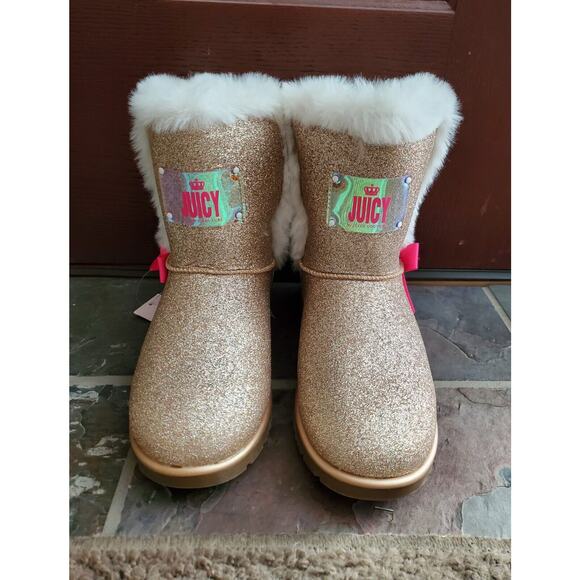 Girls Juicy Size 4 Sparkly Boots By Juicy Couture - Picture 1 of 10